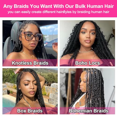 100g 100% Unprocessed Brazilian Virgin Curly Braiding Human Hair Extensions B2555