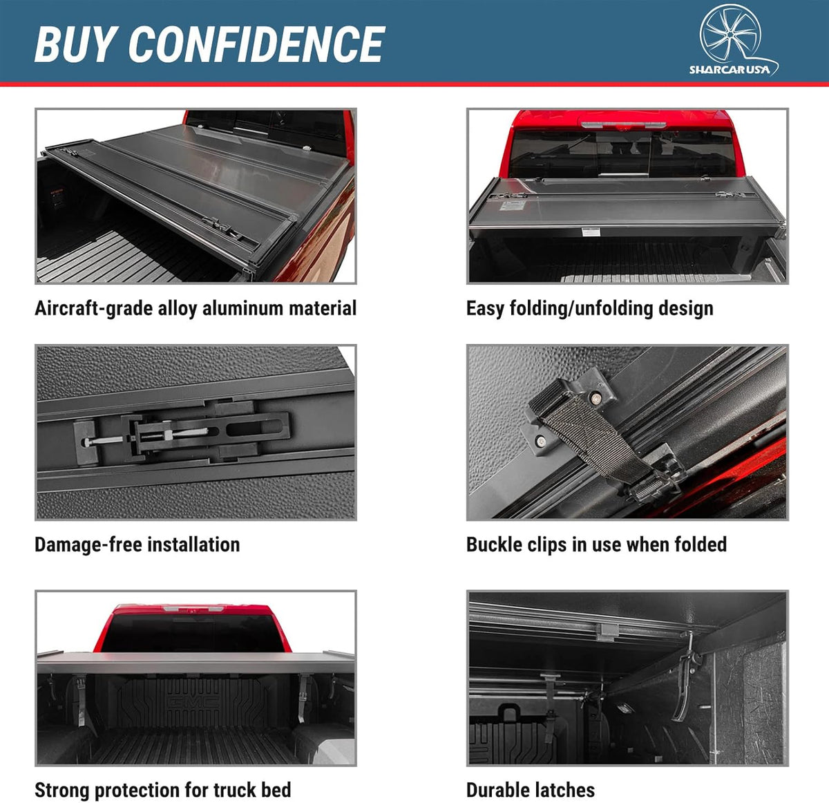 Hard Quad-Fold Truck Bed Tonneau Cover N226478