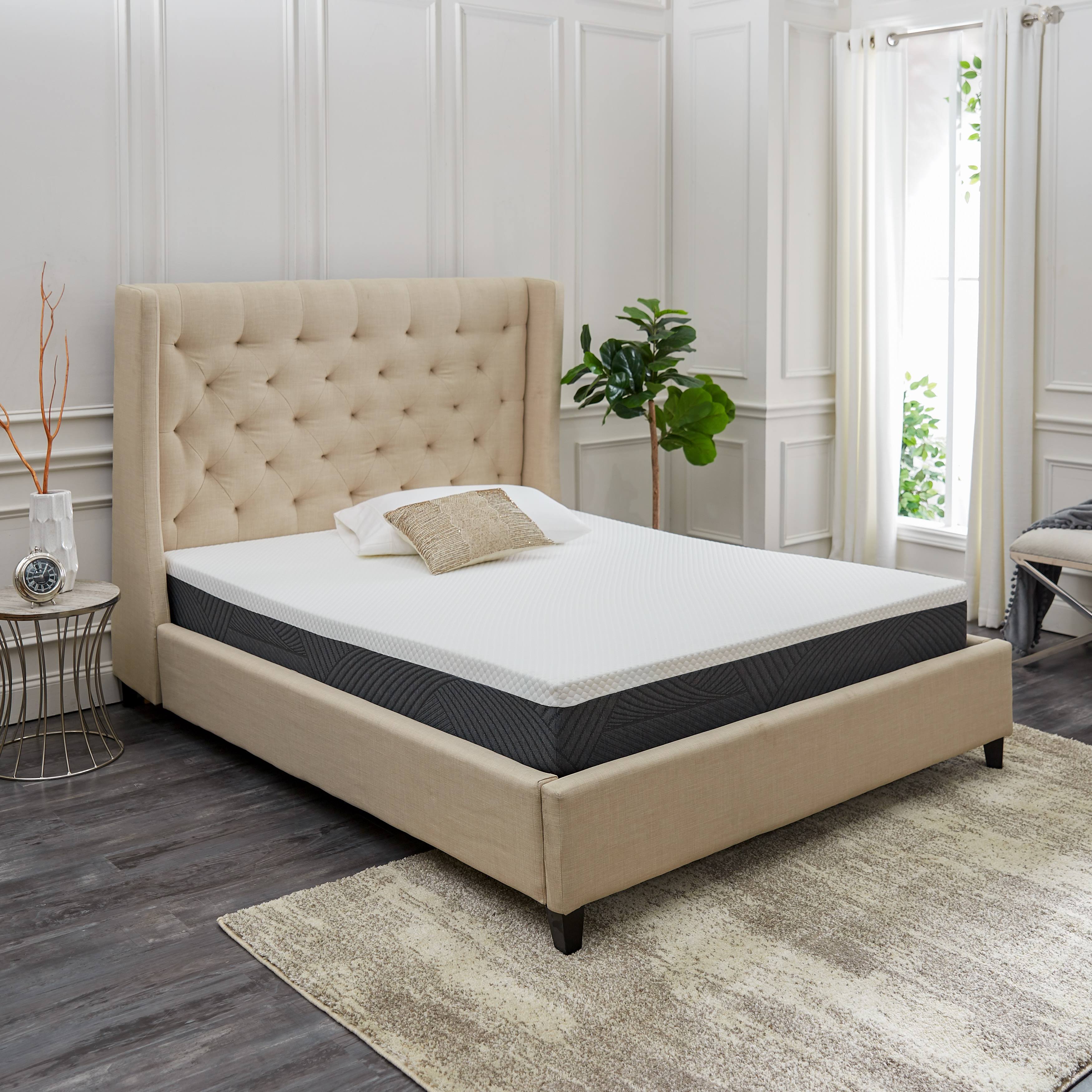 10 inch Medium Gel Memory Foam Mattress, King T317