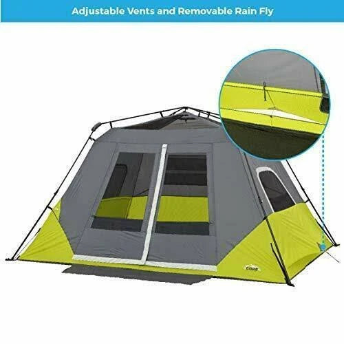 6 Person Instant Cabin Tent with Awning C852