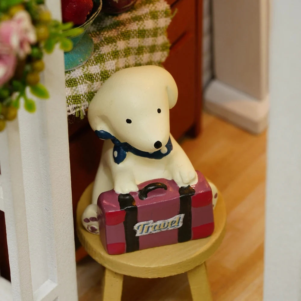 DIY Dollhouse Miniature Wooden House with Furniture N2261