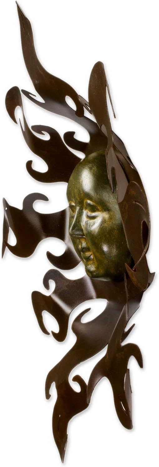 Large Painted Steel and Ceramic Wall Art U34449