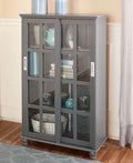 Gray Sliding Door Cabinet Q589