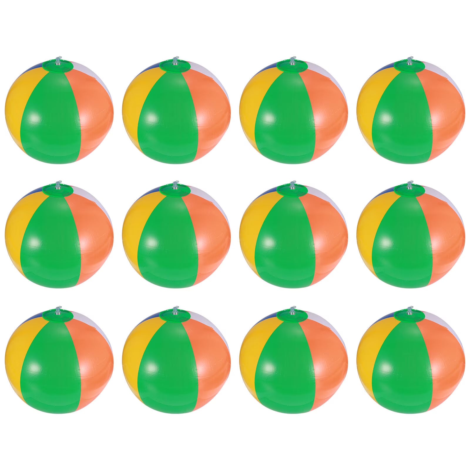 12 Pcs Inflatable Beach Balls Pool Toys T129244