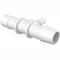 1/2x22 x 1/4x22 Barbed Reduction Tee, Natural Nylon Z523