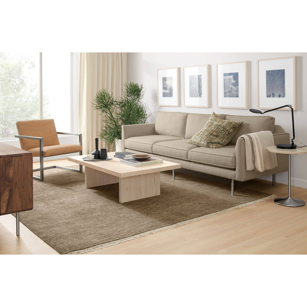 White Quartz Round End Table X258635