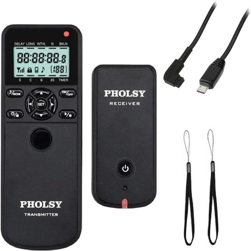 Wireless Timer Shutter Remote Release Control with HDR and Intervalometer Pack of 2 Z6993