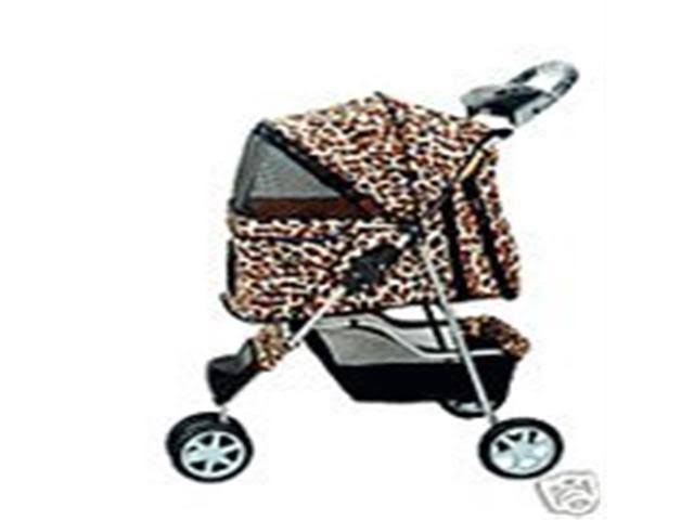 Extra Wide 3 Wheels Pet Stroller with Raincover F688