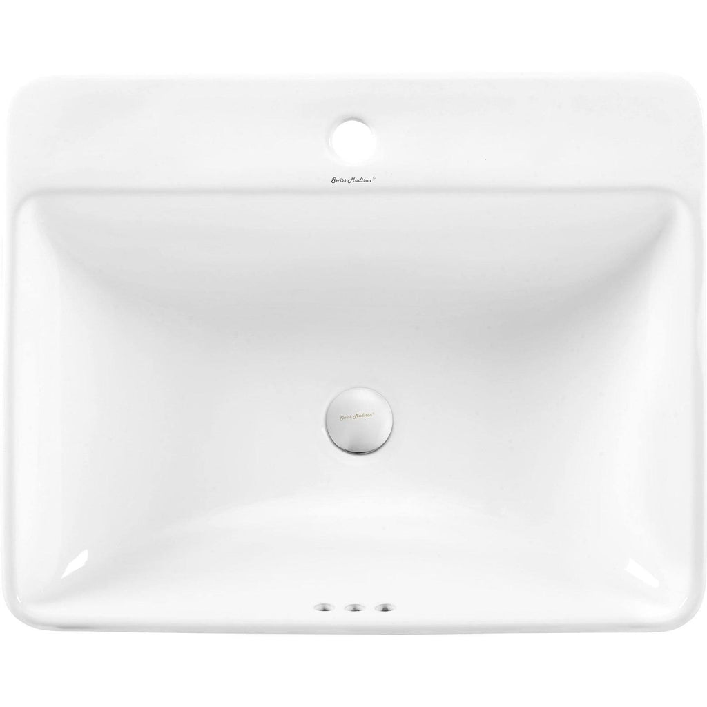 Rectangular Vessel Sink (White) P7954