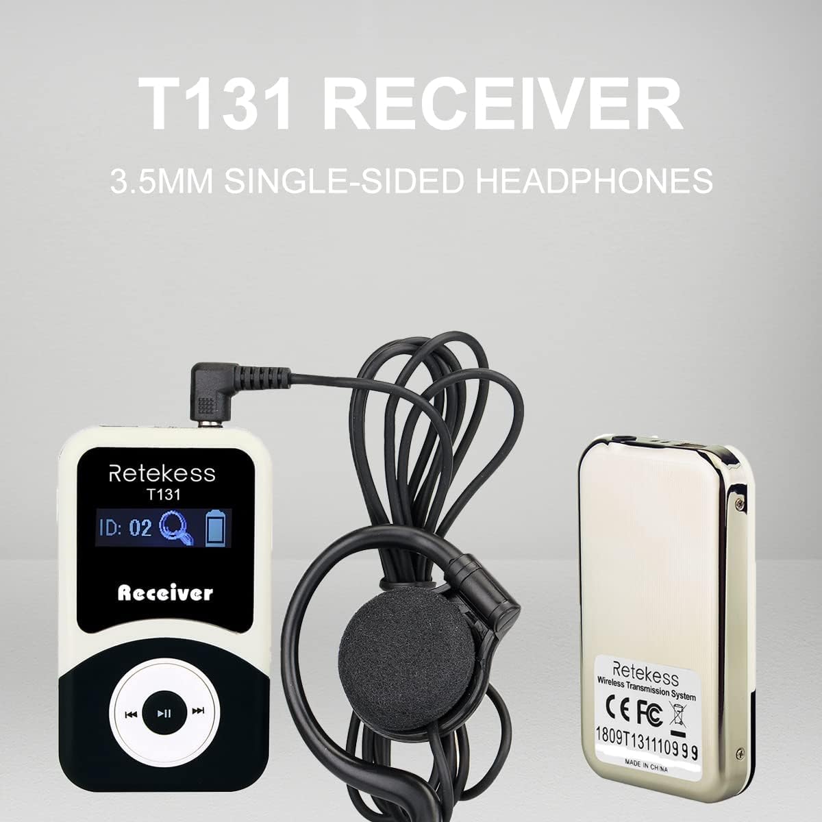 Wireless Tour Guide System, 1 Transmitter 2 Receivers V9918
