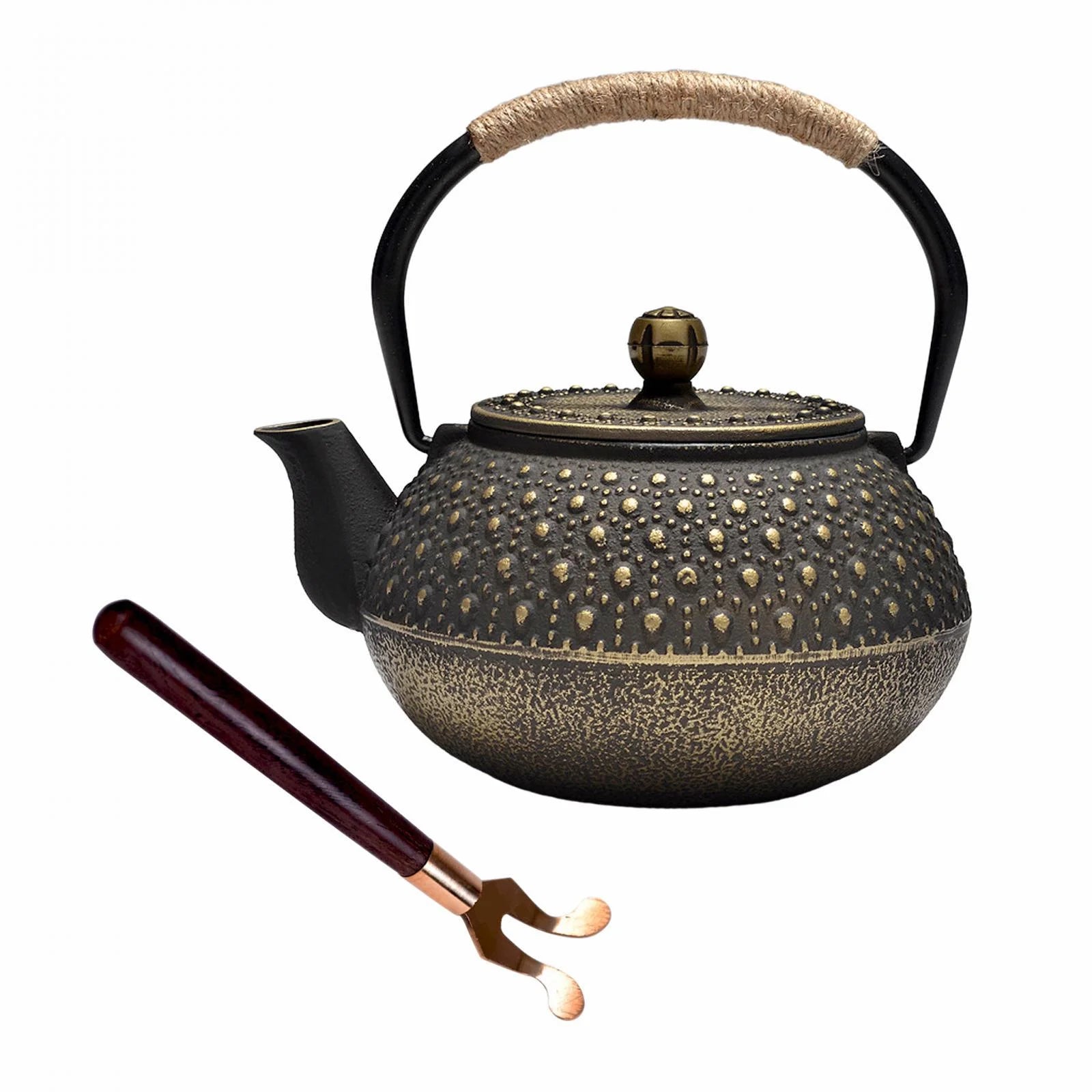 Cast Iron Teapot Farmhouse Tea Kettle D46467