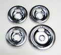 Chrome Range Burner Drip Pan Bowl Bib Set V555694