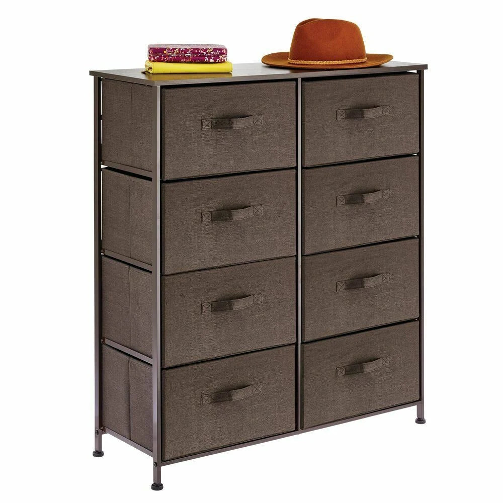 8 Drawer Coffee Espresso Vertical Dresser Storage Tower Z83624