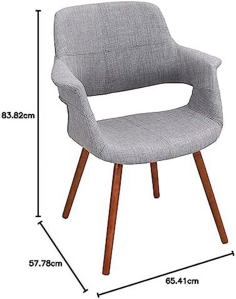 Mid-Century Modern Chair in Light Grey Q701