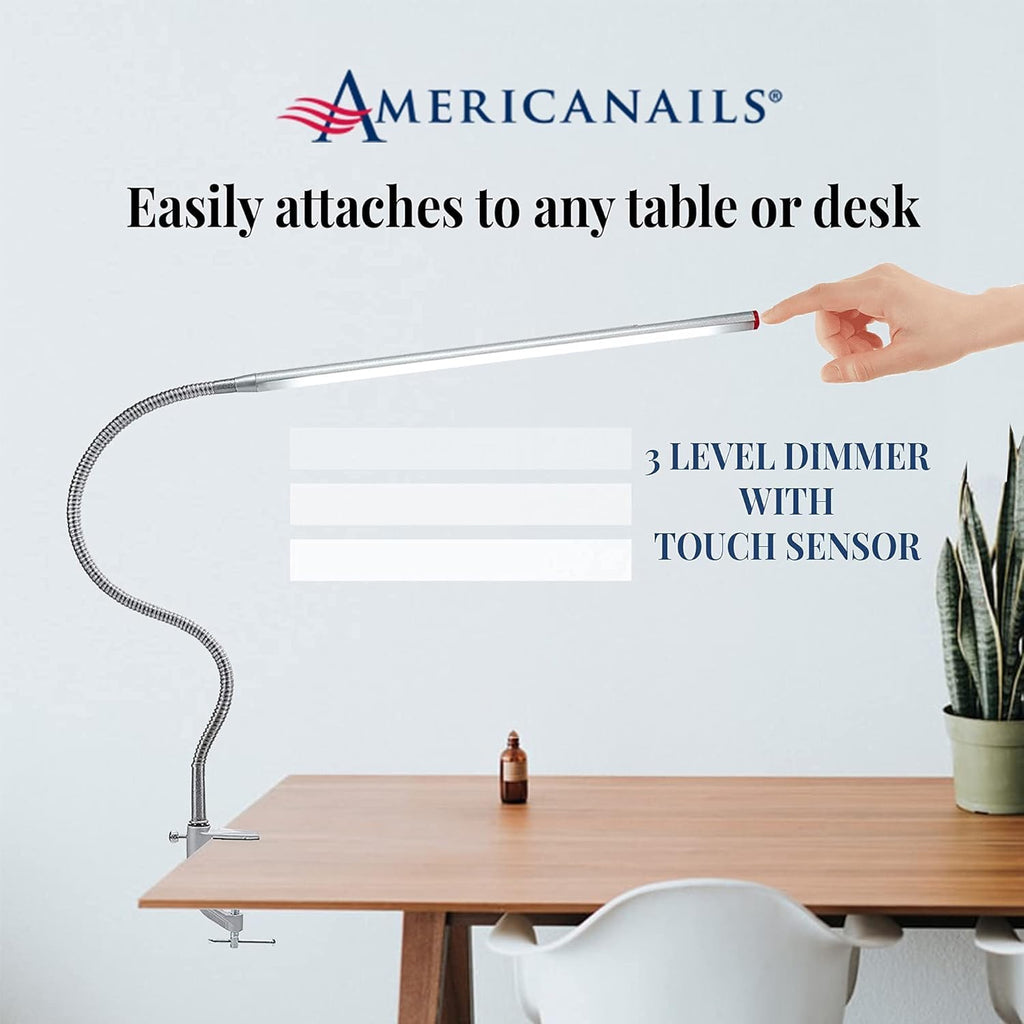 LED Table Desk Lamp with Flexible Arm, 3 Brightness Levels, Touch Sensor, 400 Lumens N1315