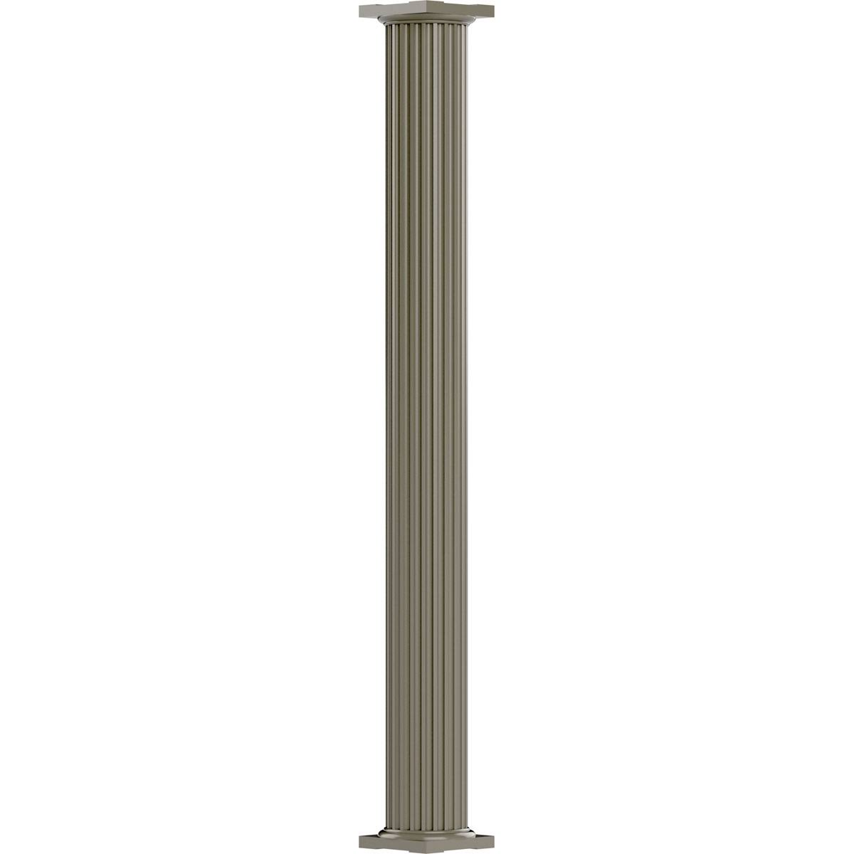 6x22 x 9 Endura-Aluminum Column, Round Shaft O266