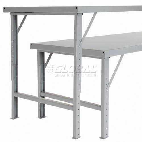 Heavy-Duty Steel Top Workbench - Gray C35569
