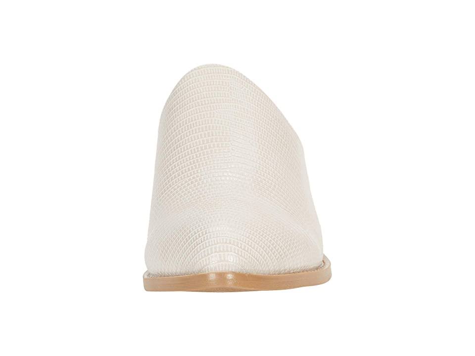 Cream Lizard Embossed Mule K307