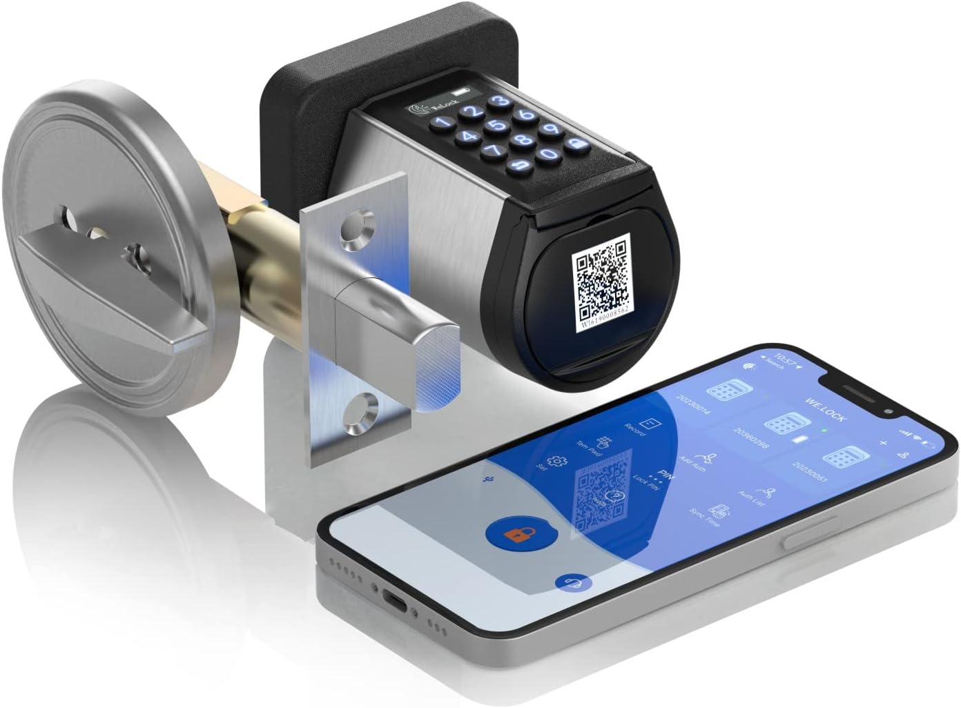 Smart Deadbolt Lock, Keyless Entry Door Lock, WiFi Smart Door Lock, Pack of 2 T3915
