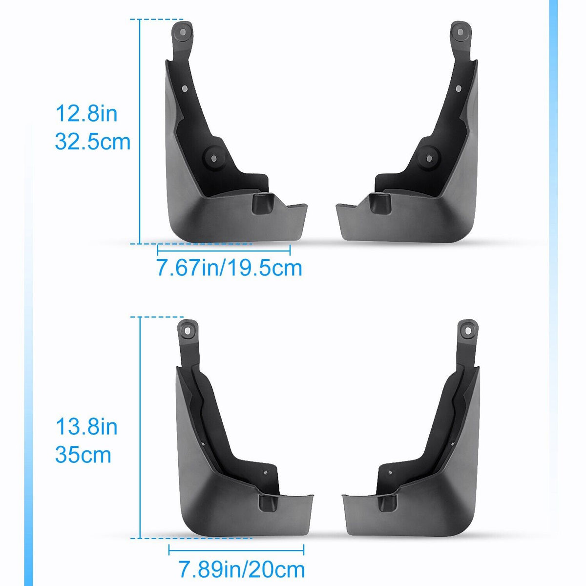 4PCS Mud Flaps Splash Guards Front & Rear Fender T87623