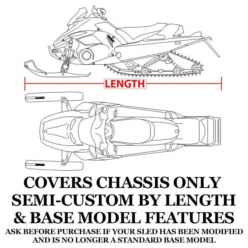 Trailerable 600 Denier Snowmobile Cover N15058