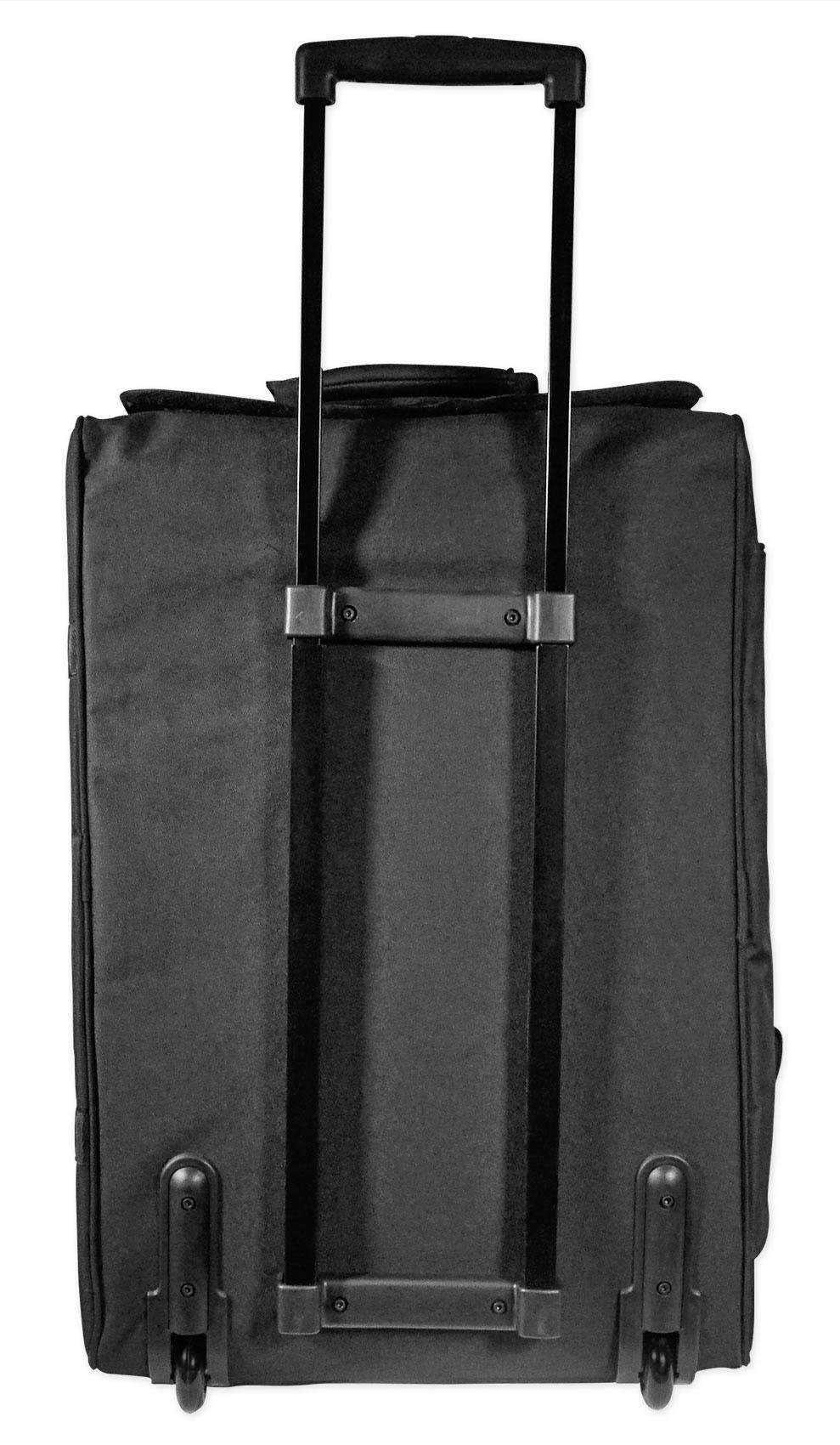 Rolling Travel Case Speaker Bag with Handle and Wheels F258