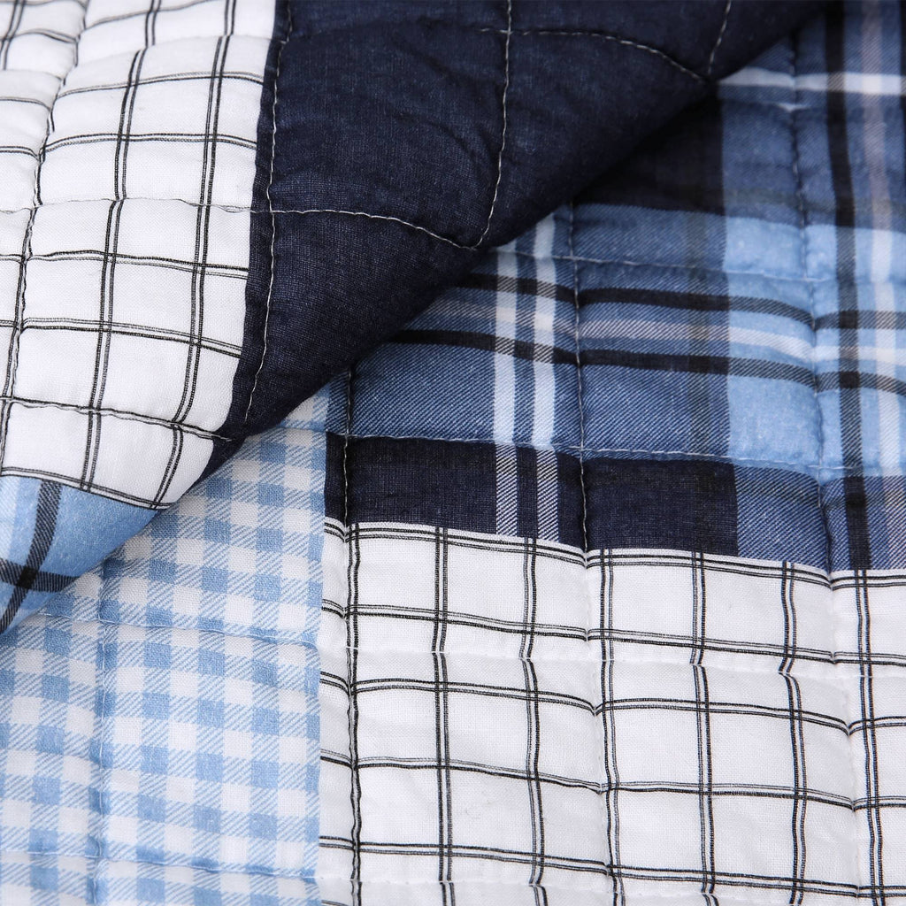 Navy King Quilt Set F158