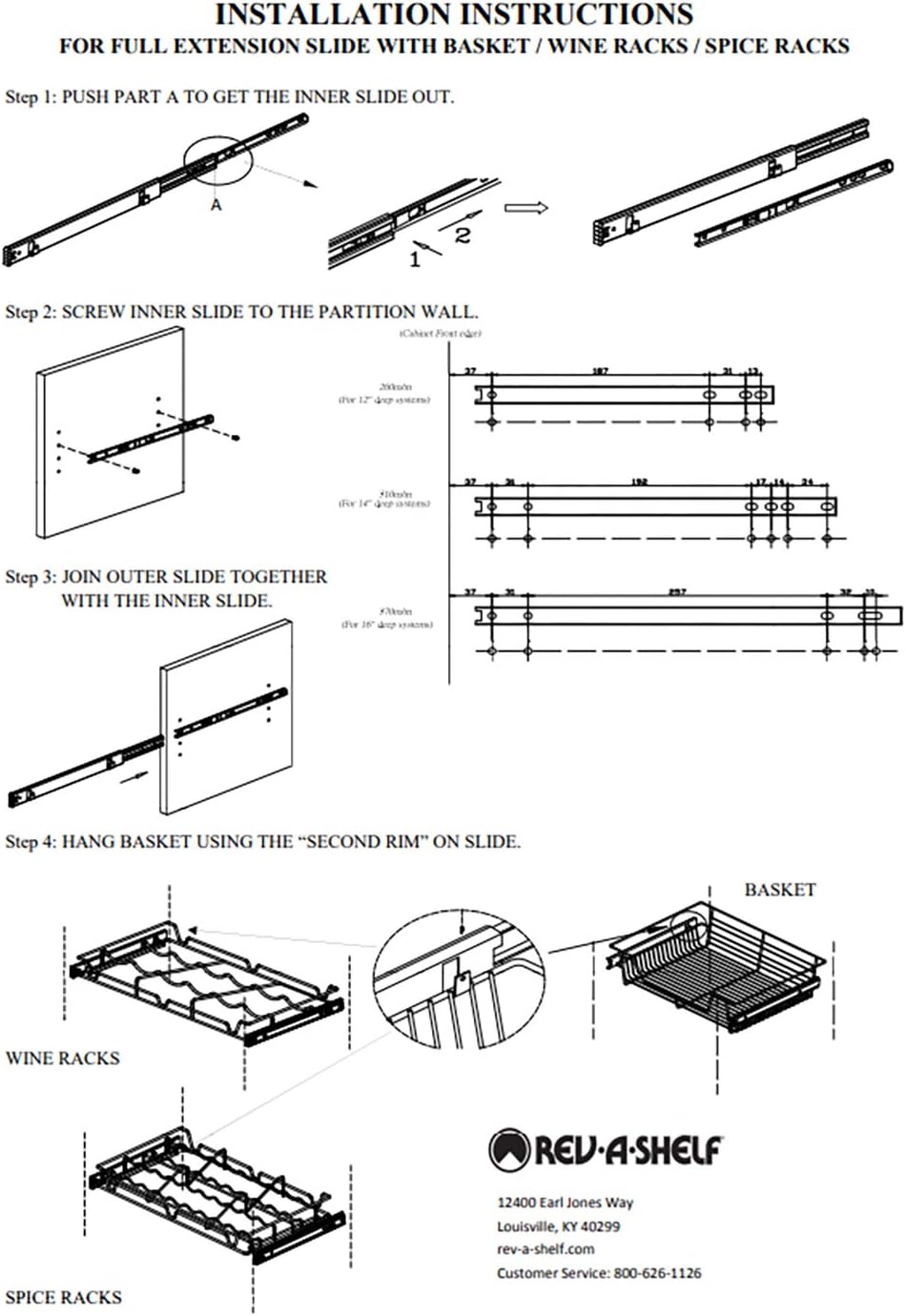 Bronze Wire Pullout Storage Basket for Cabinet D83422