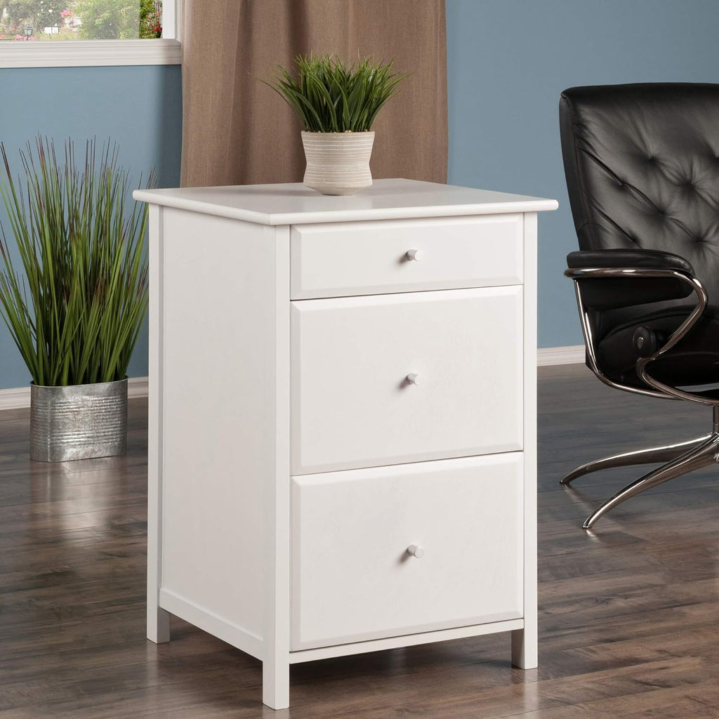 White File Cabinet P53412
