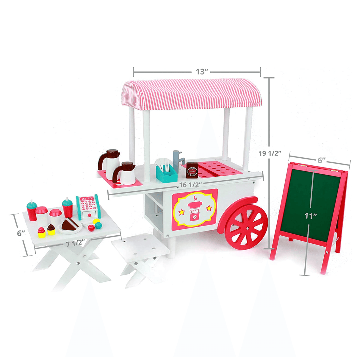 Cafe Cart with Accessories H3004