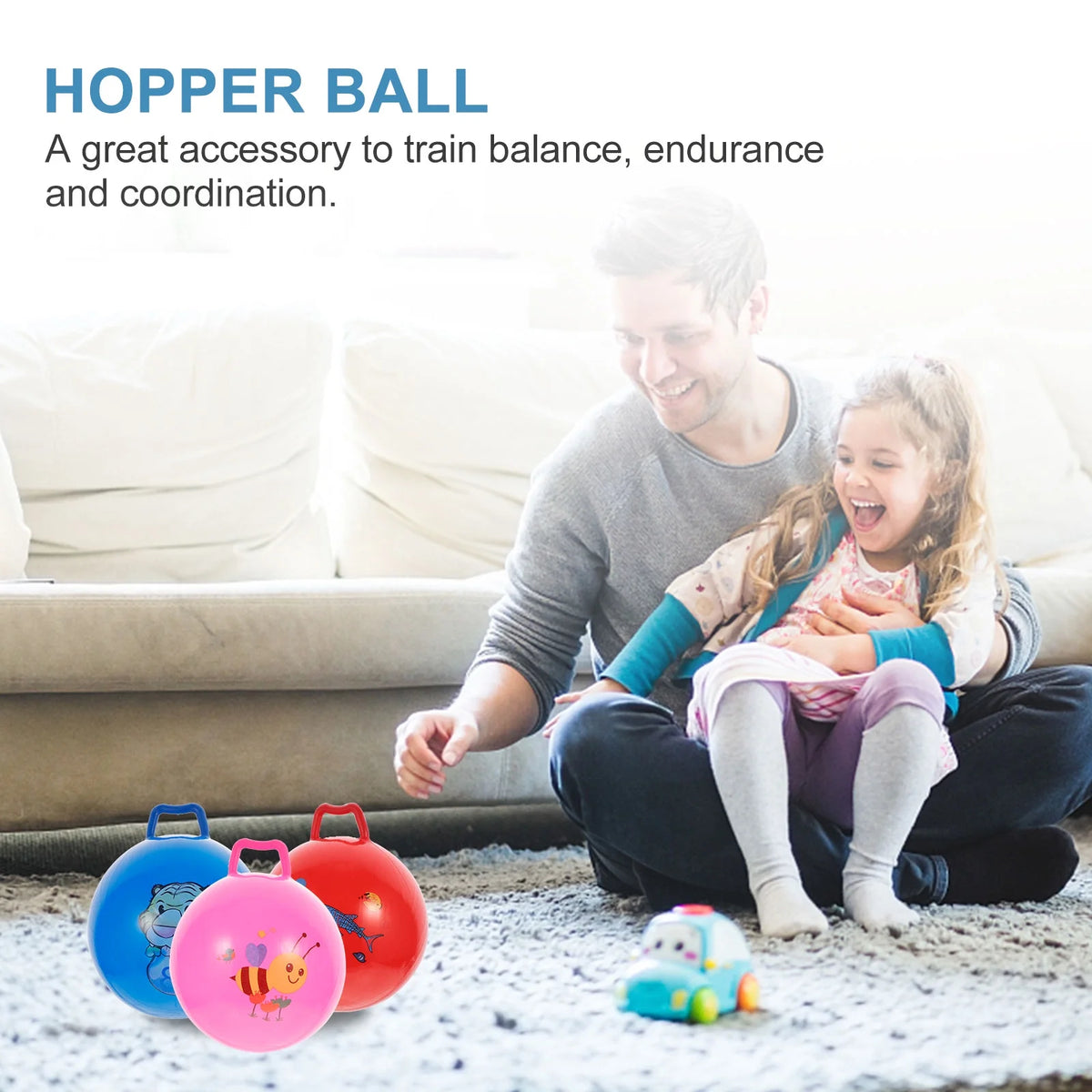 Inflatable Hopper Balls with Handle Educational Toy Z778