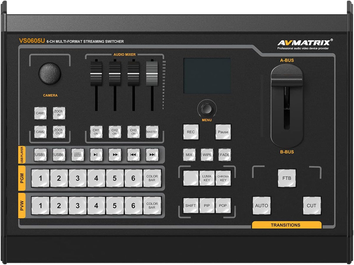 4 x SDI Inputs Video Mixer Switcher USB Output Q413