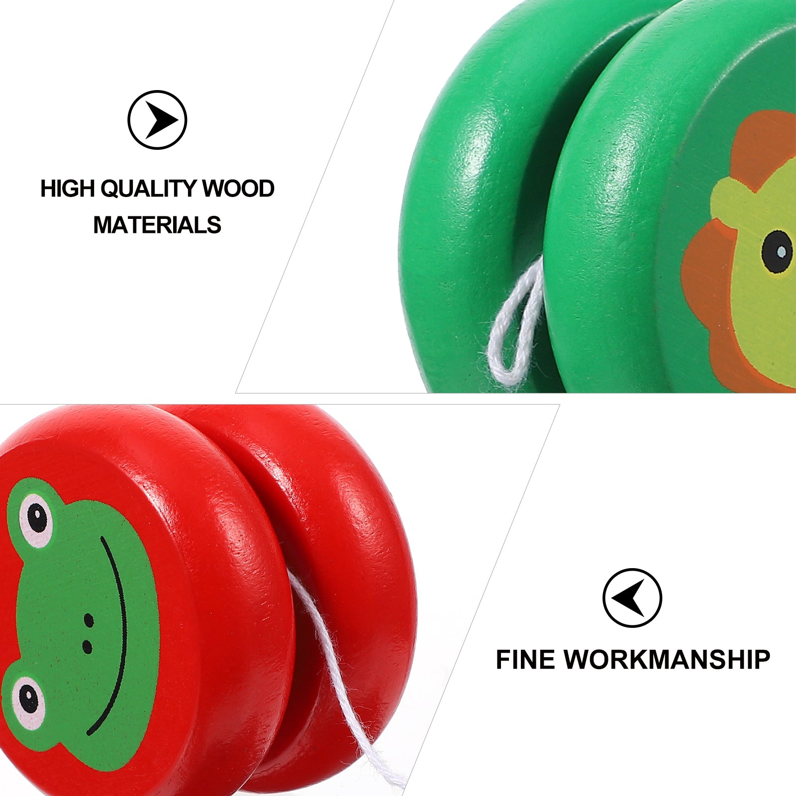 Wooden Yo-yo Toy 4 Pcs B170166