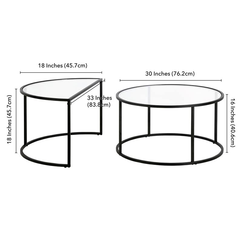 Blackened Bronze Nested Coffee Table Set N7713