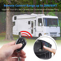 Black Zinc Alloy RV Keyless Entry Door Lock Handle Latch with Keypad X449861