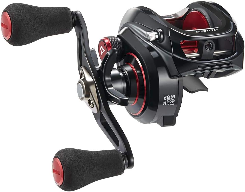 Aluminum Frame Baitcasting Reel, 33Lbs Max Drag, 5.9:1/8.1:1 Gear Ratio D845