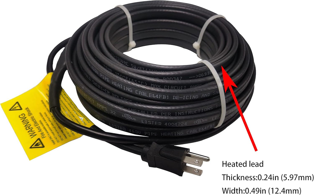 Self Regulating Heating Cable, 50-feet, 120V N891723
