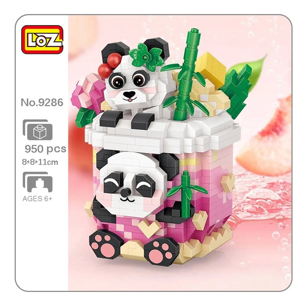 Mini Blocks Panda Peach Oolong 11 x 11 x 11cm P284548