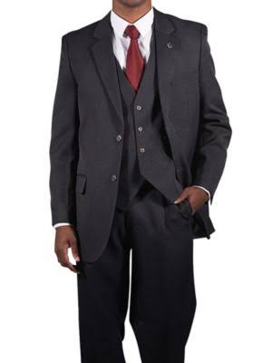 Grey 40 Long Vested Suit R53361