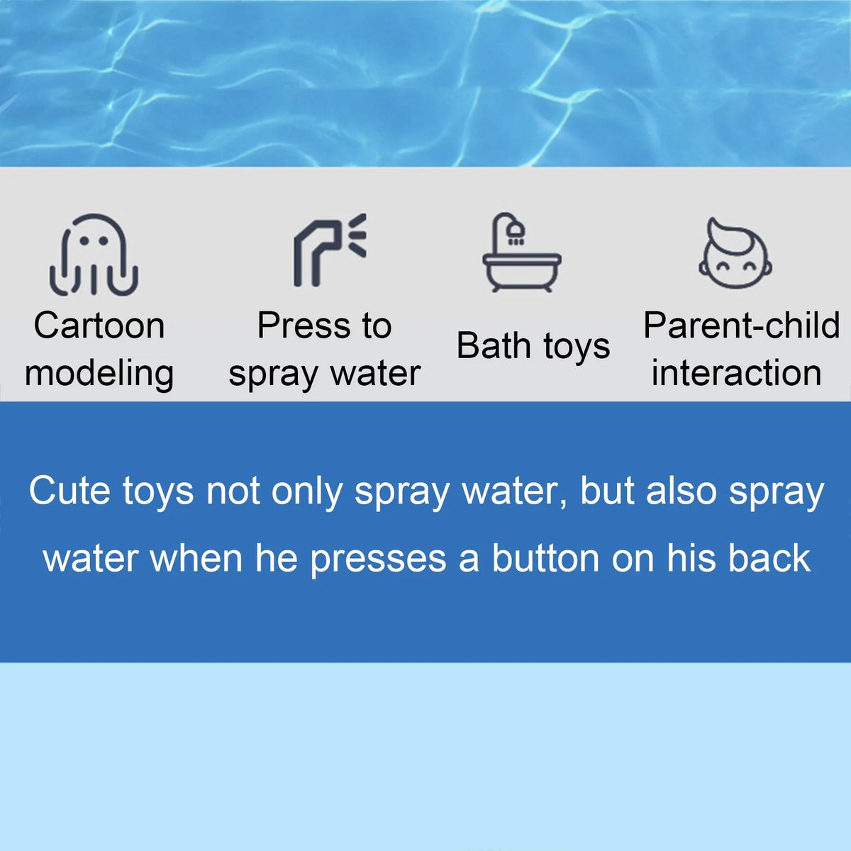 Light Up Whale Automatic Sprinkler Bathtub Toy H776