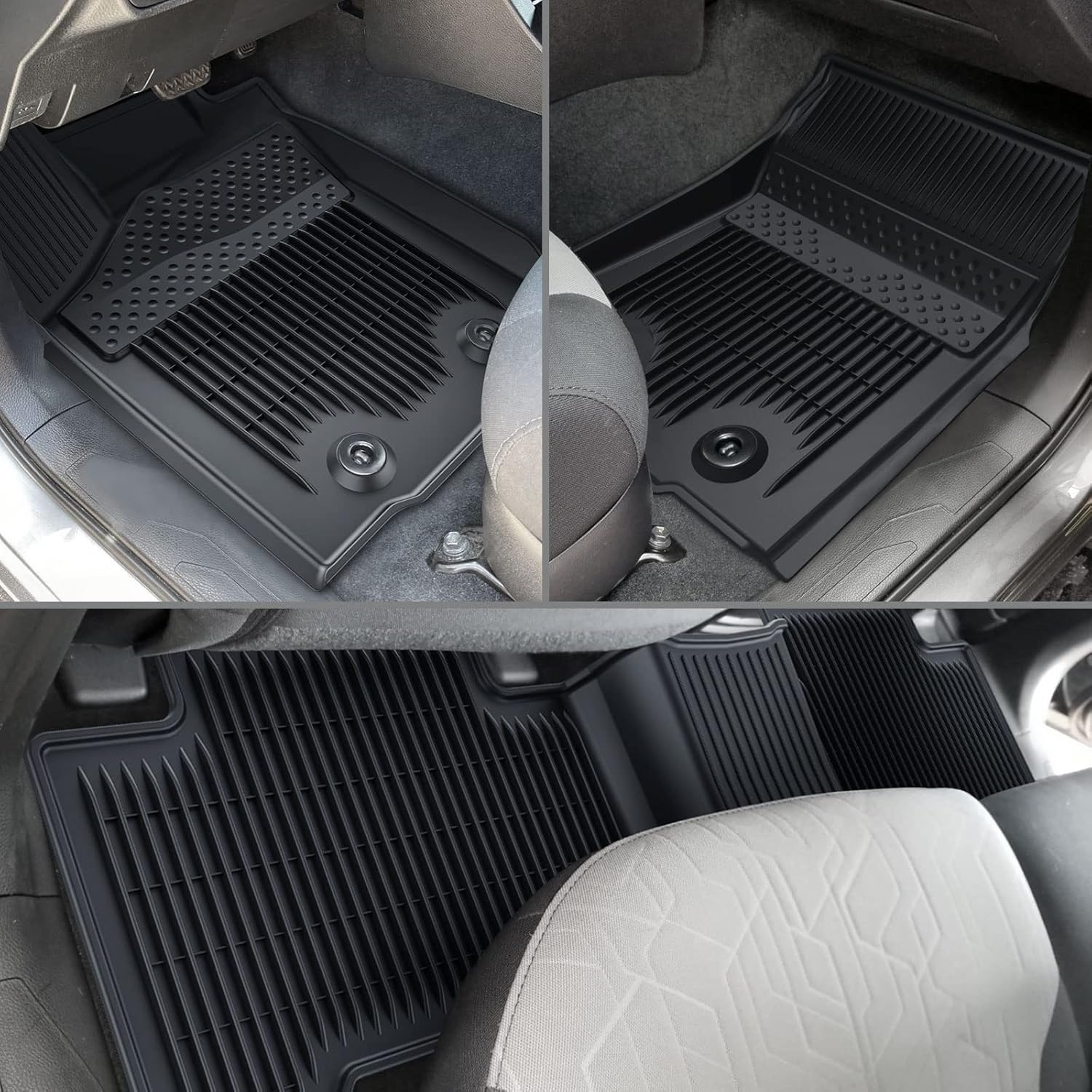Black TPE Rubber Floor Mats U525