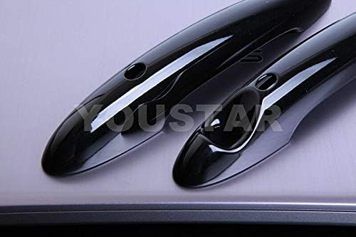 Door Handle Cover with Push Button Gloss Black Pack of 2 B742433