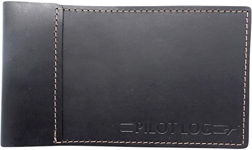 Leather Pilot Logbook Cover Black Pack of 2 E98364