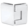 Satin Chrome Glass-to-Glass Hinge Shower Door Hardware P46078