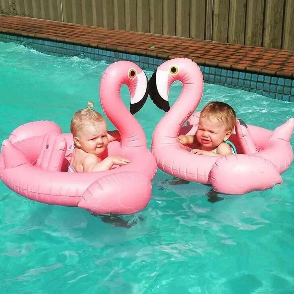 Inflatable Flamingo Swimming Ring Baby Pool Float R3835