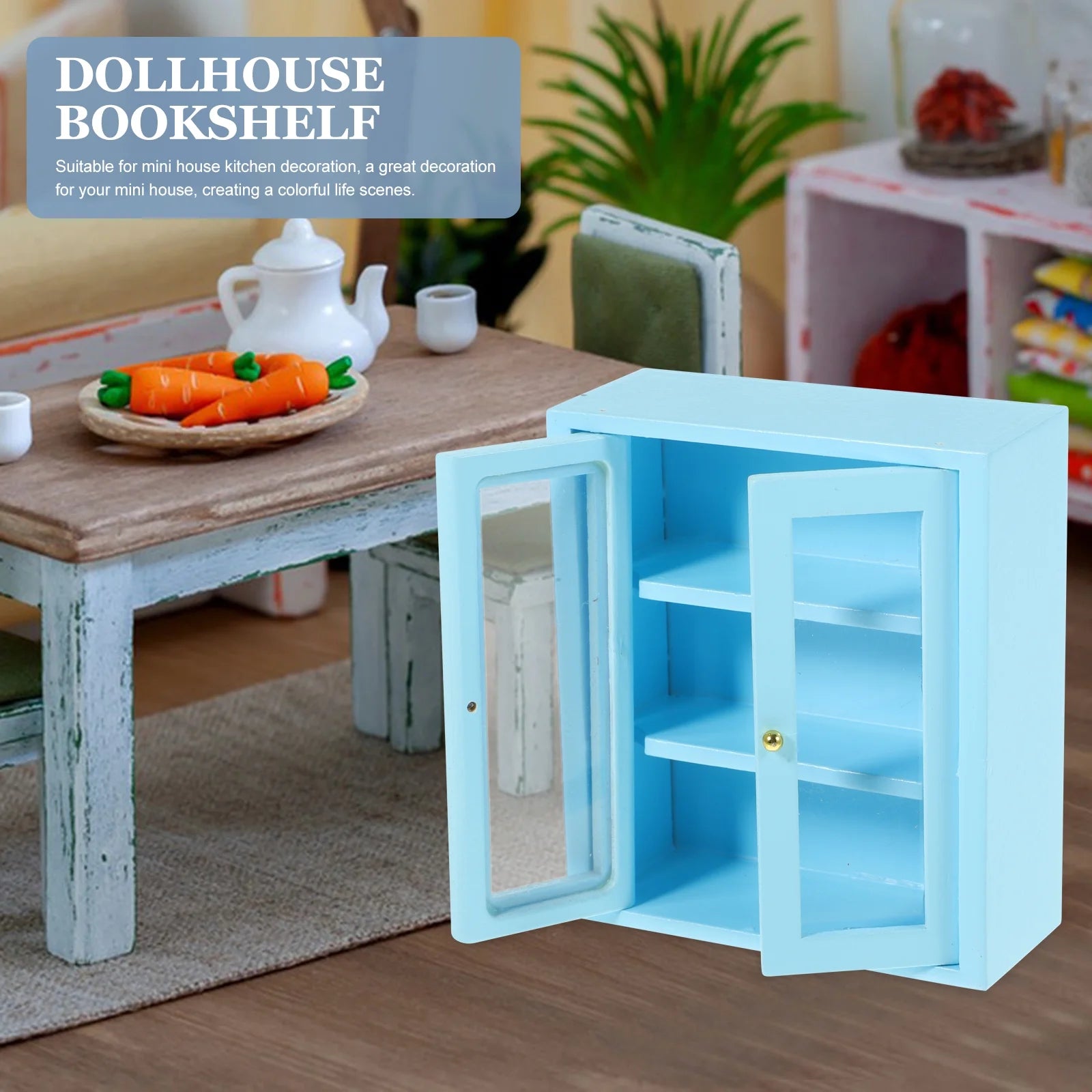 Wooden Miniature Cabinet Model Ornament N2259