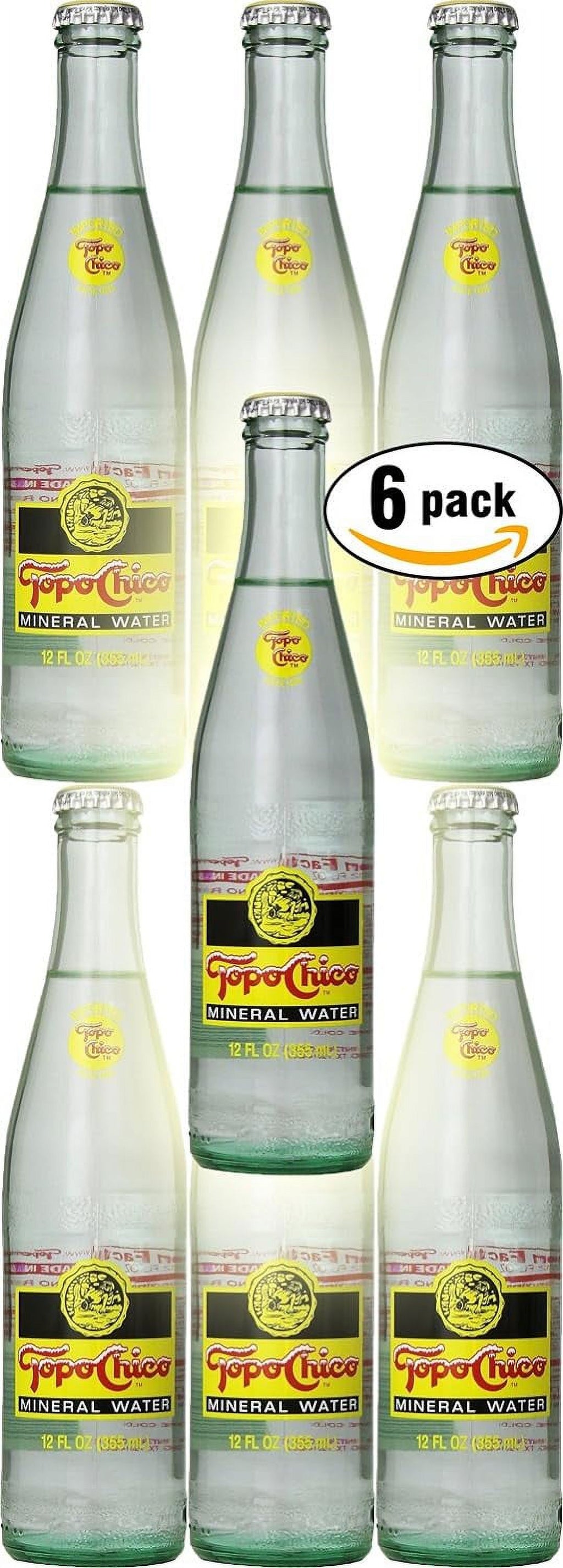 12 Oz Glass Bottle Mineral Water, Pack Of 6 C684