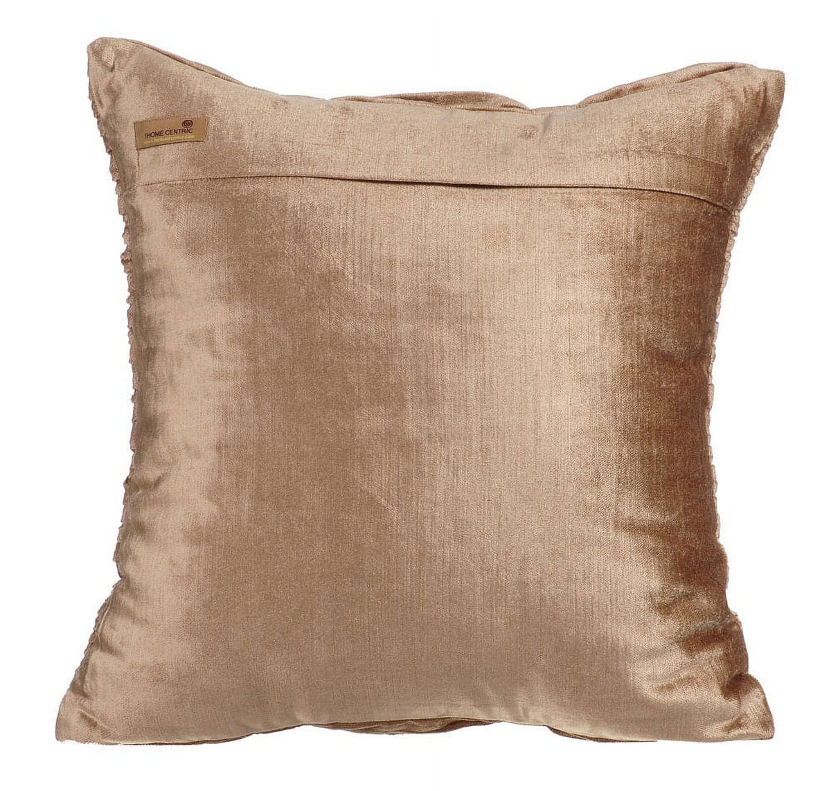 Pearl Beige Velvet Zippered Pillow Covers 16x16 inch N95370