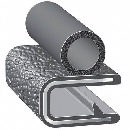 Trim Seal with Alum Clip, 0.23 in W, 100 ft T45628