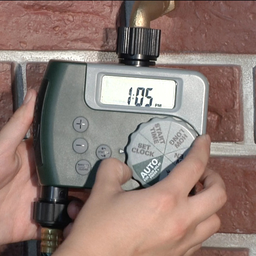 LCD 2-Port Digital Hose Faucet Timer D251558